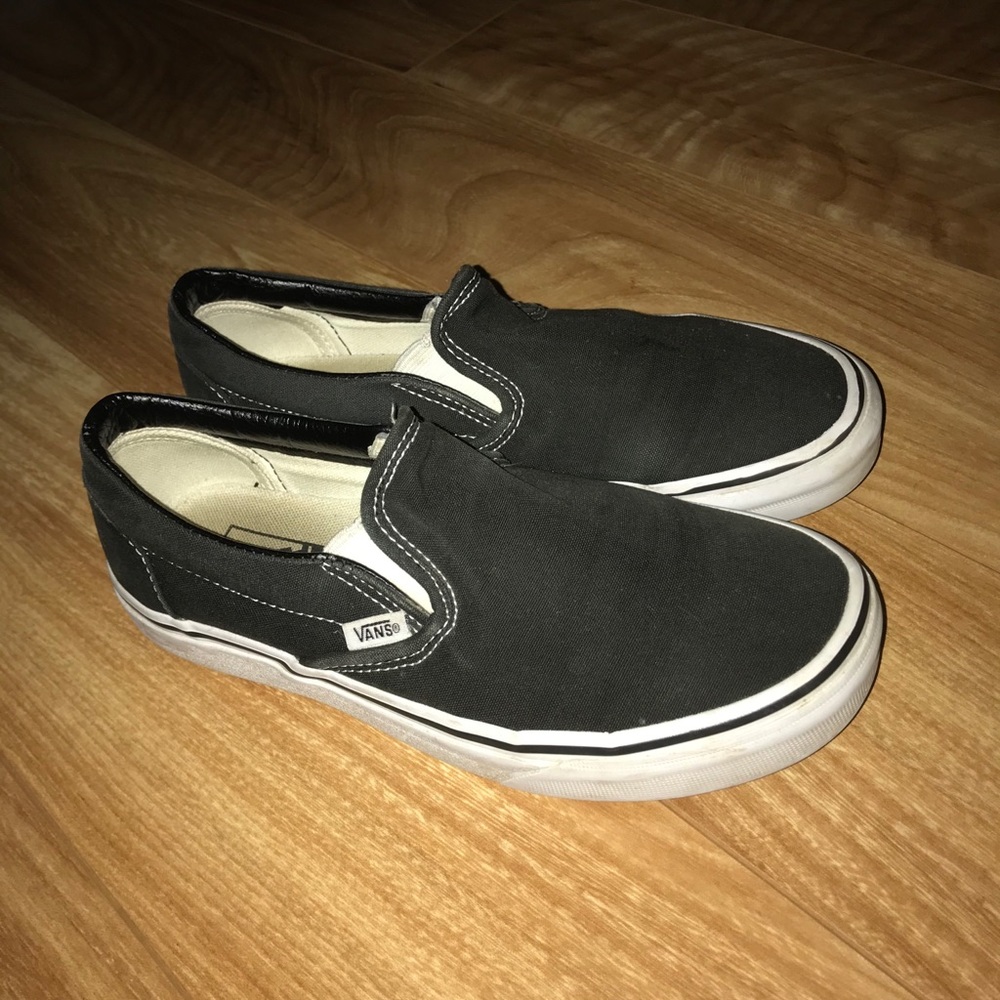 black slip on vans